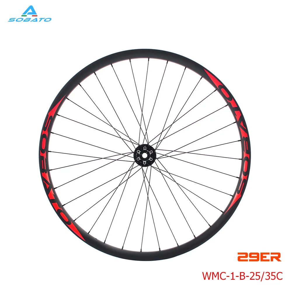 Newest 29ER Mountain bike clincher rim  full carbon fibre disc brake carbon bicycle wheelset 29er MTB parts Free shipping