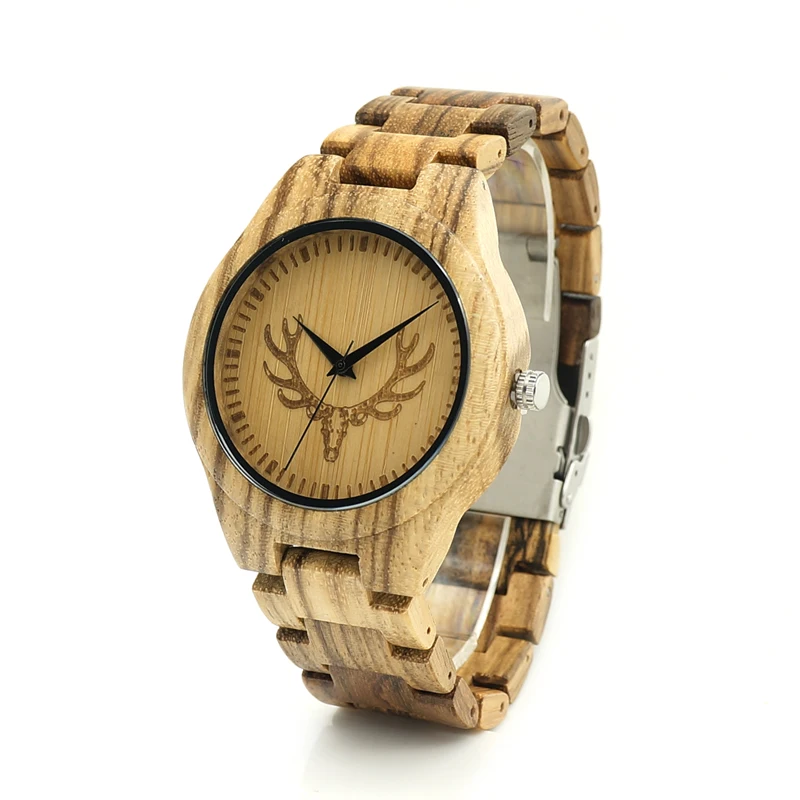 2017 BOBO BIRD Brand All Wooden Watch Men Casual Luxury Wood Strap Wristwatches Gifts Watch reloj masculino C-K29