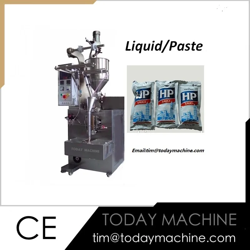 

Automatic 30-500ml thick liquid tomato ketchup packaging machine