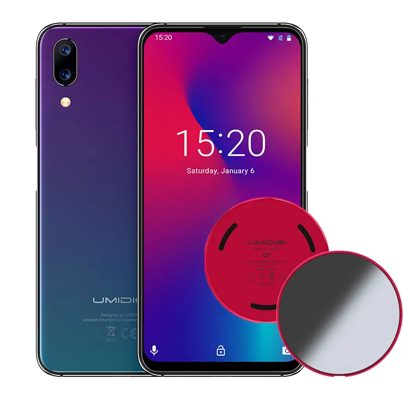 UMIDIGI One Max Global Bands 4 Гб 128 ГБ 6," полноэкранный смартфон Helio P23 4150 мАч NFC Беспроводное зарядное устройство для лица ID 18 Вт - Цвет: Add Q1 Twilight