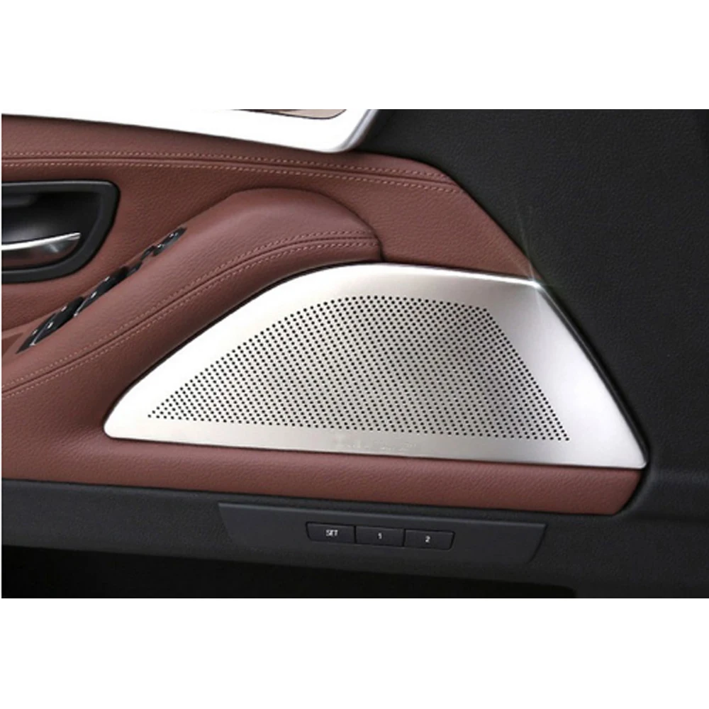 Дверь из алюминиевого сплава стерео Динамик Накладка для BMW 5 серии f10 520 525li 528 2011- автомобиль Средства для укладки волос 2 шт./компл