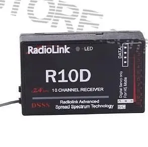 RadioLink DSSS 2.4GHz 10CH RC Radio Control System Transmitter Tx& Receiver Rx Combo AT10 - Grey And Red 2