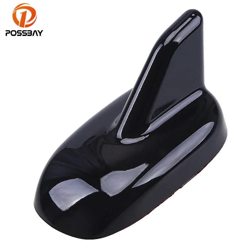 POSSBAY Universal Black Aerials Car Roof Antenna Decoration Shark Fin