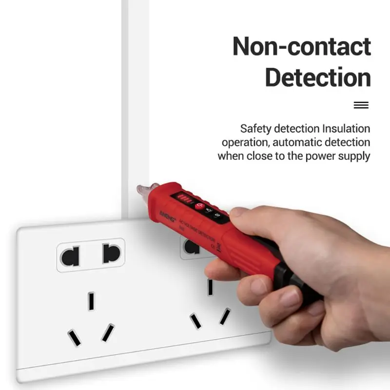

Non-contact AC Voltage Detector Tester Meter 12V-1000v Pen Style Electric Indicator LED Outlet AC Induction Voltage Dectetor
