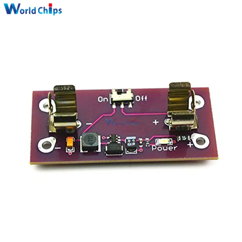 

LilyPad Power Supply Module AAA Battery Step Up to 5V Converter for Arduino