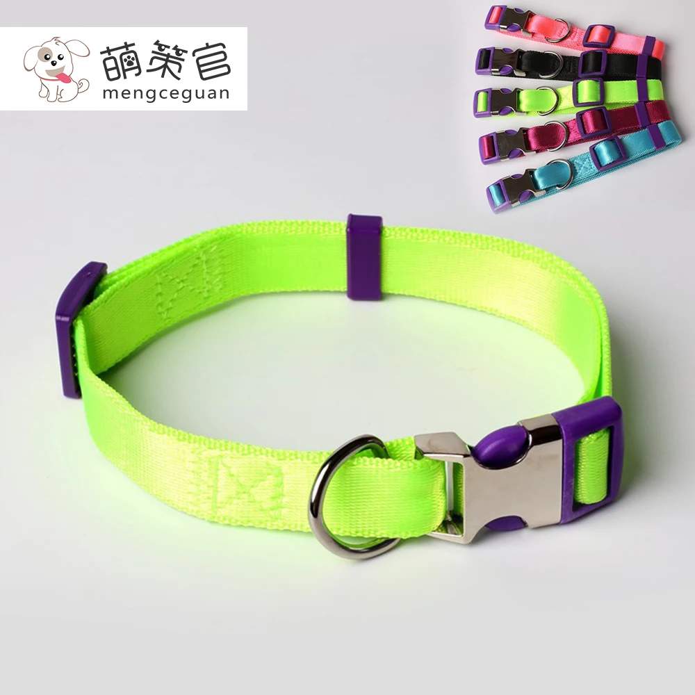 

mengceguan Dog cat Reflective adjustable Collar Breakaway Quick Release High Quality For Pet Puppy Kitty Colorful Fashion design