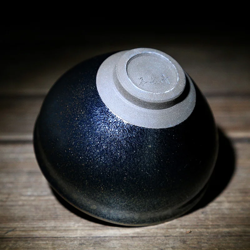 Jianzhan старинная чайная чашка Tenmoku Chawan чаша синяя Вселенная керамическая Китайская