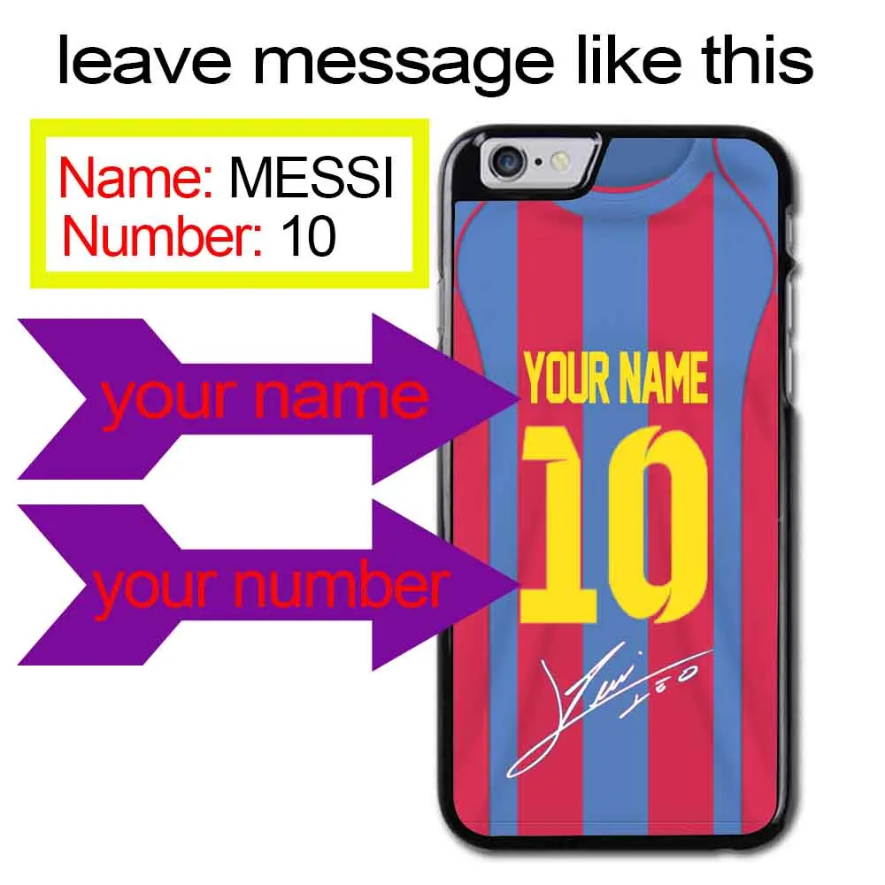 Изготовленный На Заказ Барселона чехол с надписью &quotMESSI&quot обложка для Huawei P10 P20 P30