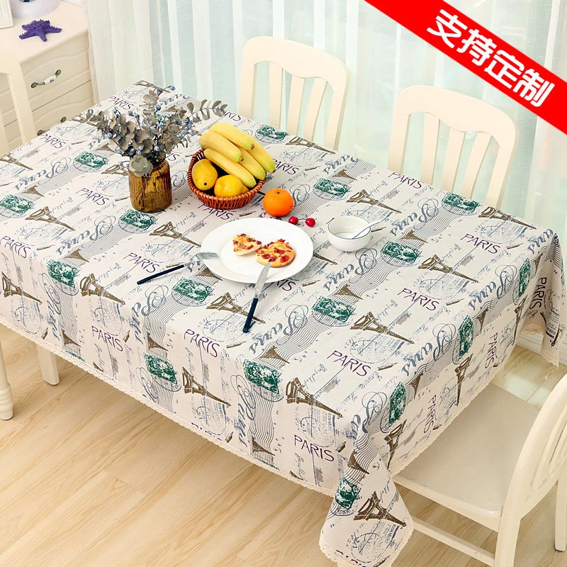 

New Cotton And Linen Tablecloths Garden Fresh Simple European Lace Fabric Photo Background Tea Table Cloth Home Textile Dinner