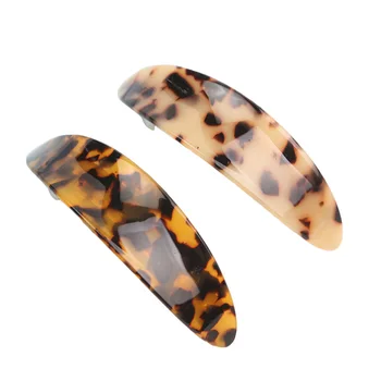

2PCS Hairpins Wide Elegant Leopard Print Hairpin Headdress Barrette for Ladies Girls Women