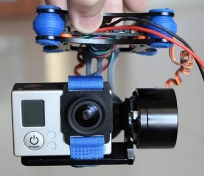 Free shipping!Lowest Price CNC FPV Quadcopter BGC 2 Axis Metal Brushless Gimbal Controller for GoPro 3 Camera DJI Phantom 1 Wa |