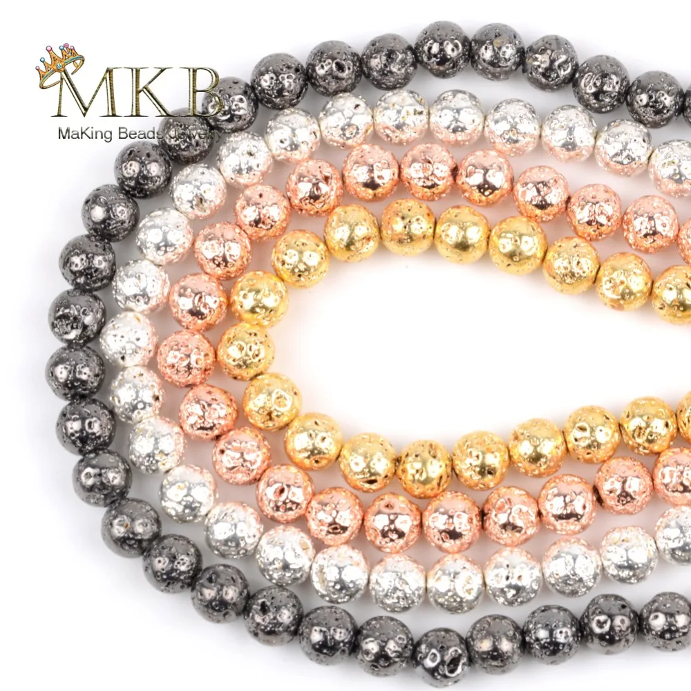 

Fashion Natural Lave Hematite Stone Round Beads For Jewelry Making 4mm 6mm 8mm 10mm Spacer Loose Beads Fit Diy Bracelet Necklace