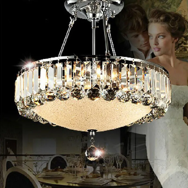 

L European Crystal Chandelier Restaurant Bedroom Chandelier Villa Duplex Villa Hotel Exit Lighting LED
