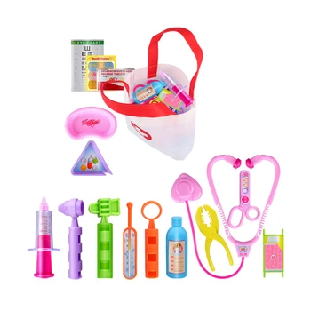 

15pcs Child Play House Doctor Pretend Play Toy Set Boy Girl Role Playing Simulation See A Doctor For Children Kids Baby Toys