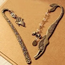 Ретро Закладка из сплава металлов Русалка бисером или ангелы бабочка мода Винтаж Закладка