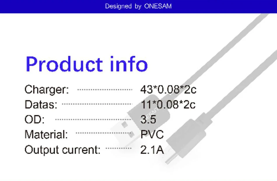 -ONESAM Cheaper Cables OS-A07-6