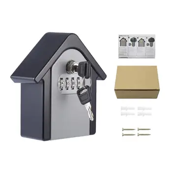 

Large Key Box Anti-Theft Password Security Lock Box Metal Storage Box Key Insurance Case