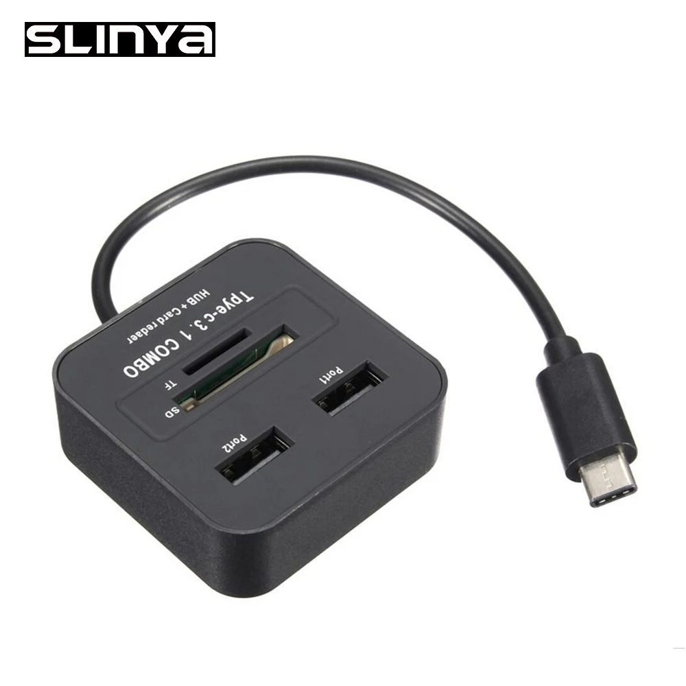 4 в 1 USB 3 Type C 2 порта 0 концентратор SD TF кардридер адаптер кардридер|memory card reader|card