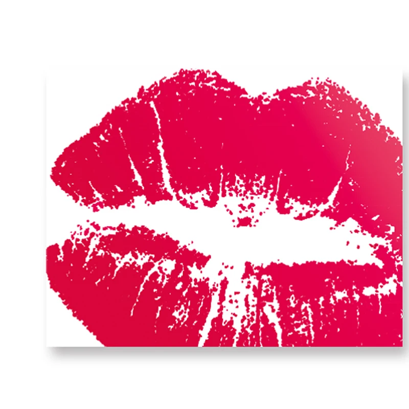 Hot Sale Kisses Wall Sticker Lip Print Living Room Bedroom Decorative Home Decals Combination Mural Valentine's Day Decor