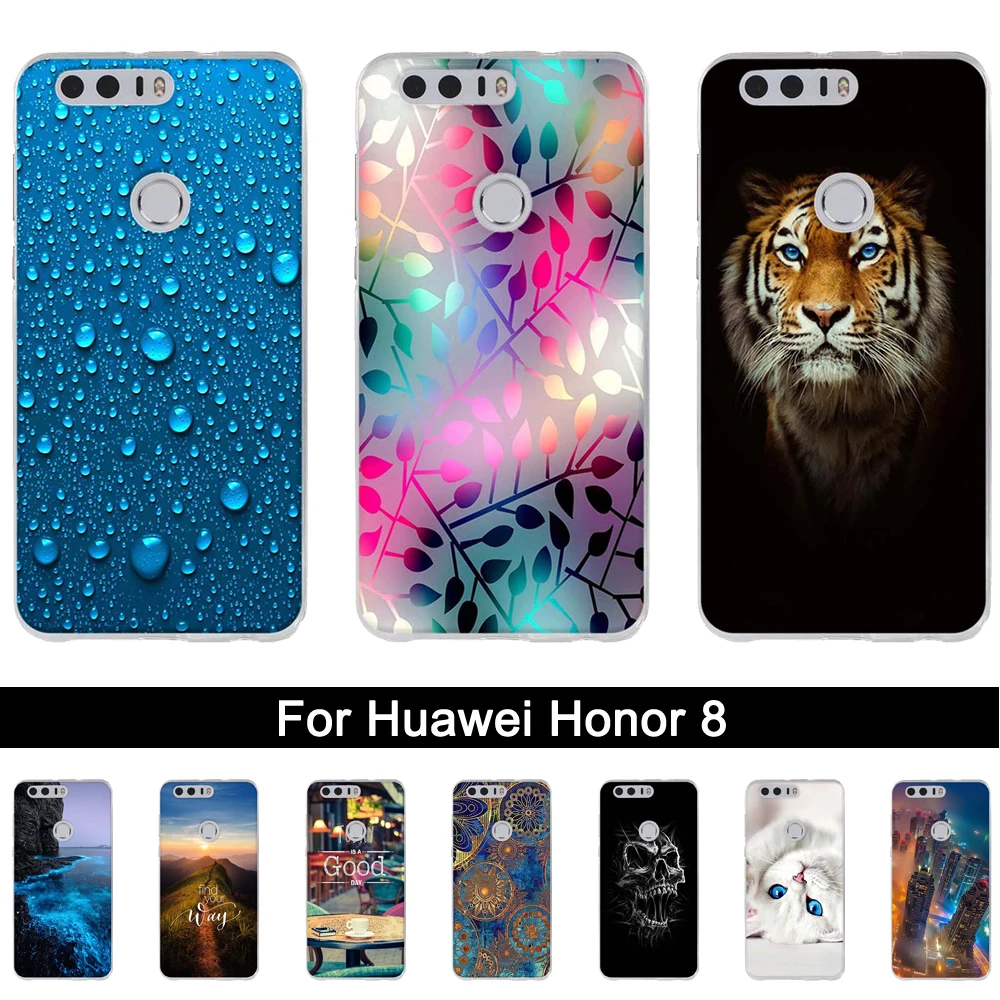 

Soft TPU Case for Huawei Honor 8 FRD-L19 FRD-L14 5.2" Case Silicone Back Phone Cover for Huawei Honor8 Cover Fundas Shells Coque