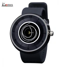 2016 hommes de cadeau Enmex neutre bobine mains conception montre-bracelet creative cadran respirer librement bracelet simple de mode montres à quartz