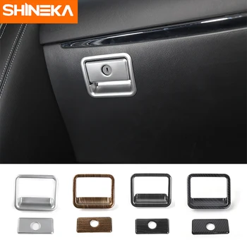 

SHINEKA Interior Inner Co-Pilot Storage Box Handle Decorative Cover Armrest Storage Box Cover for Nissan Patrol Y62 2017+
