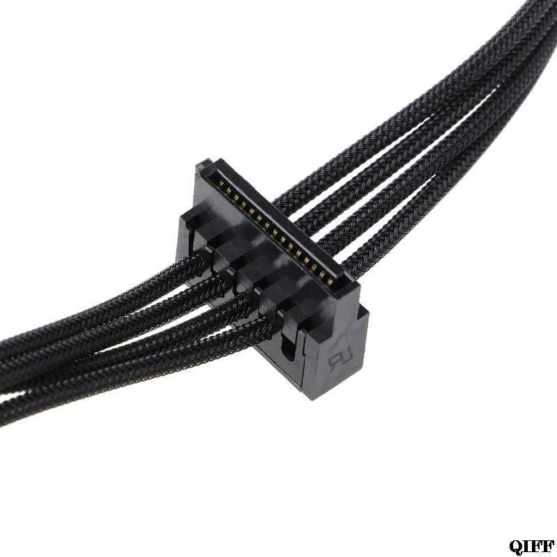 Прямая поставка и PC ATX 4Pin 4P IDE Molex до 4 SATA Serial ATA Кабель питания Шнур 18AWG провода APR29