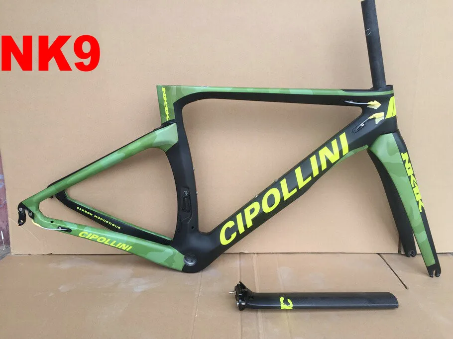 Cheap Carrowter NK1K Frame Road Bicycle Glossy Full Carbon Road World Champion Frameset/Complete Carbon Frame 17