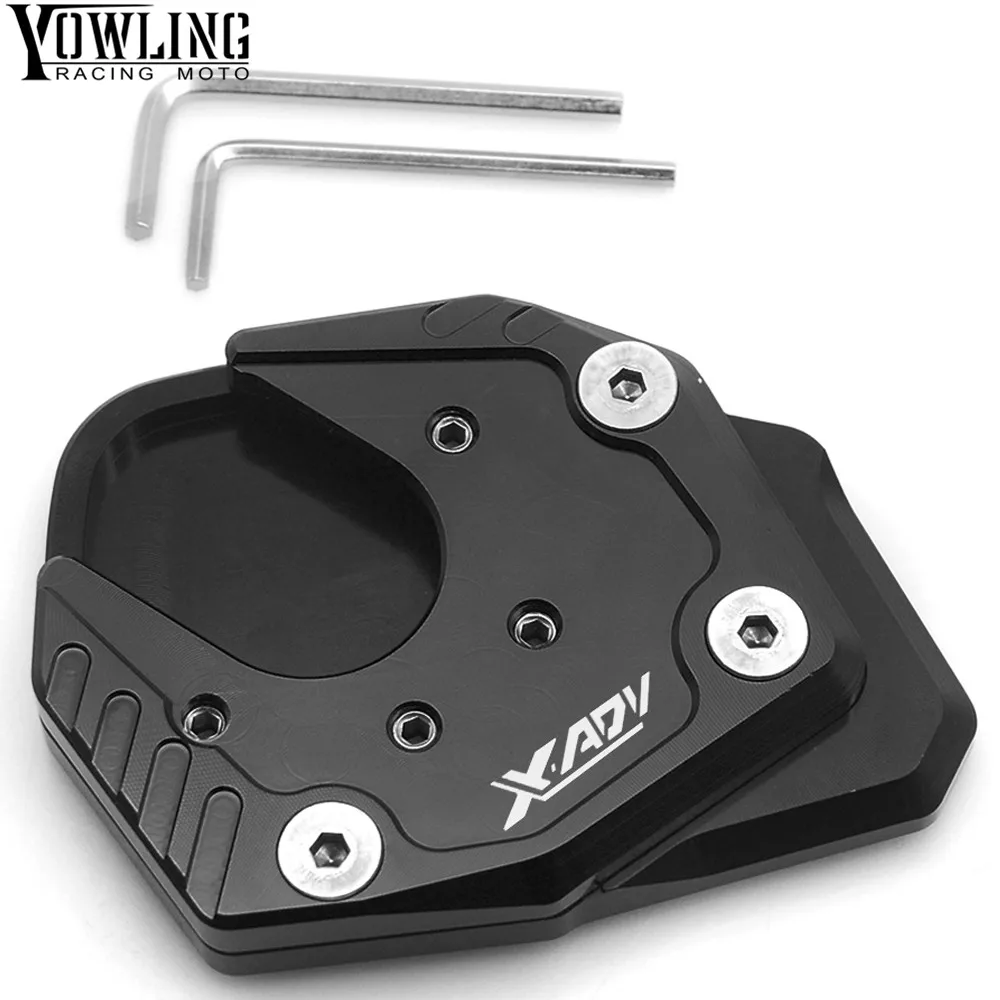 Motorcycle accessories CNC Aluminum Side Stand Kickstand Support Plate Foot Pads Pedal Stands