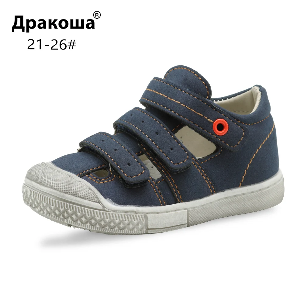 

Apakowa Toddler Boys Summer Sports Sandals Baby Kids Hot Weather Hollow Sneakers Beach Poolside Walking Shoes with Arch Support