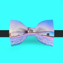 Повседневный мужской женский модный дизайн галстук-бабочка узел платье Жених горшок Прованс