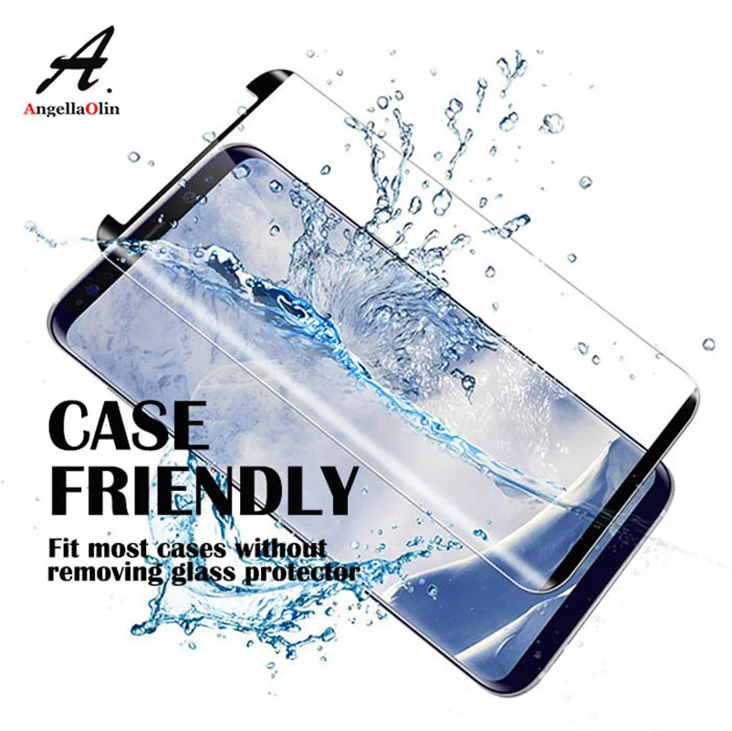 

For Samsung galaxy s10 E Note 9 8 S9 S8 Plus S7 S6 Edge Tempered Glass Screen Protector Case Friendly Film 3D 5D 6D 9D 10D