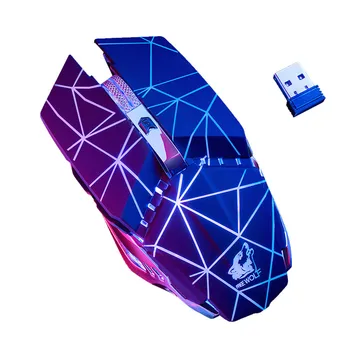 

Noiseless Wireless Mouse Optical Mouse Gaming Silent usb rechargeable Mice 1800dpi 7 Color LED Mouse For PC Laptop Computer