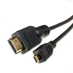 Micro HDMI разъем HDMI конвертер Кабель-адаптер 1.5 м/3 м/5 м HDMI V1.4 1080 P для HDTV PS3 ЖК-дисплей Бесплатная доставка