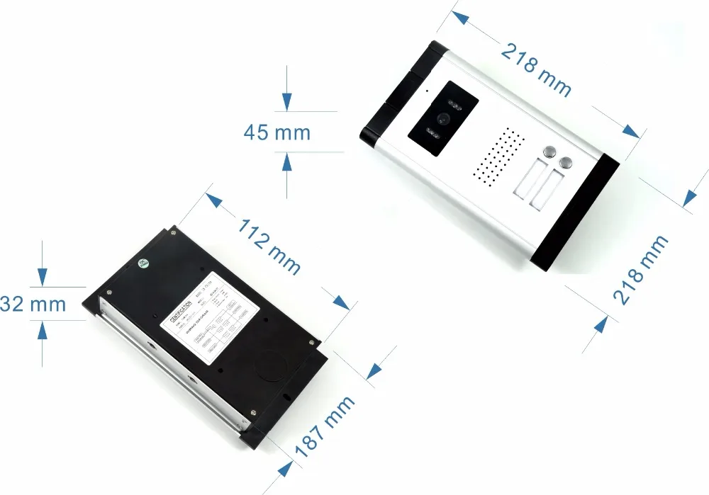 Yobang безопасности Бесплатная доставка 7 "Видеодомофоны телефон двери квартиры Системы 2 черный мониторы 1 HD Камера для 2 Бытовая в наличии