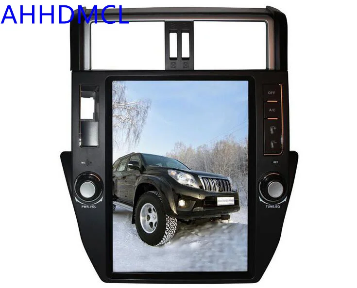 Best Car PC PAD Tesla Style Multimedia Player Android 7.1 GPS For Land Cruiser Prado LC150 2010 2011 2012 2013 1