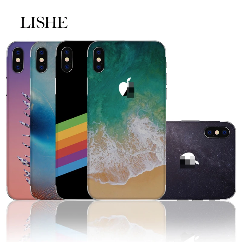 

Desktop Background Earth Flower HD inkjet Stickers Decal For iPhone X 6 7 8 Back Skin For iPhone 5S SE 6S 7 8 Plus Fims Sticker