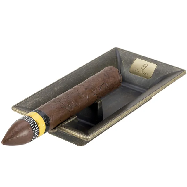 SCOTTE fashion vintage cigar ashtray bronze color household cigar