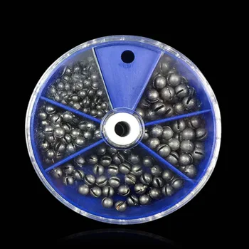 MEGA DISCOUNT ❤️ Balight 7 Grid Fishing Egg Bullet Rig Sinkers Angling Lead Weight Split Shot Box High Quality Hooks Tackle Fishing accessory - discount item 23% OFF Sports & Entertainment