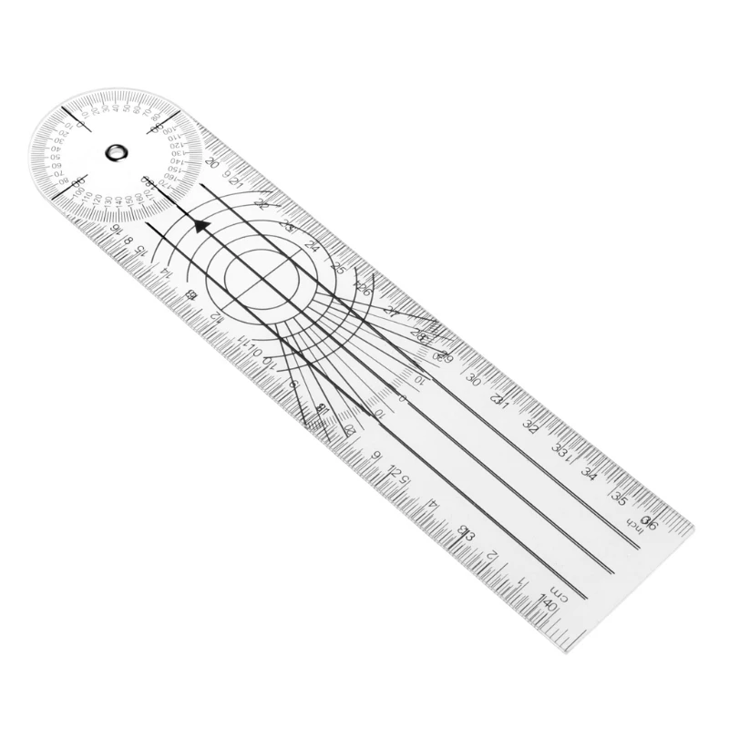 

Userful Multi-Ruler 360 Degree Goniometer Angle Medical Spinal Ruler CM/INCH