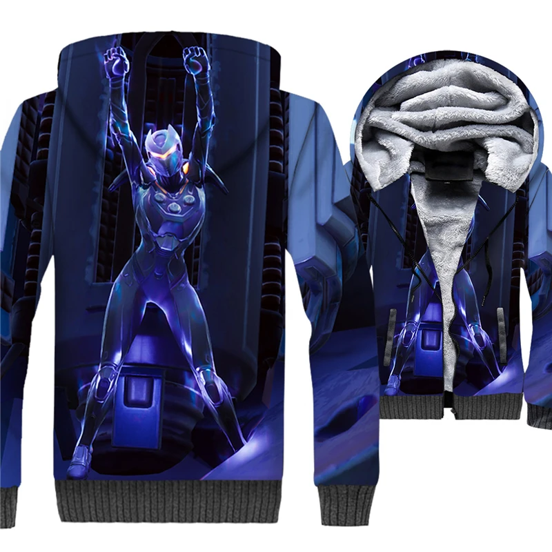 Fans Made Battle Royal Sweatshirt Zipper Hoodies  Anime Gaming Battle Night Unisex Winter Hoodie Casual Coat Cosplay Costume