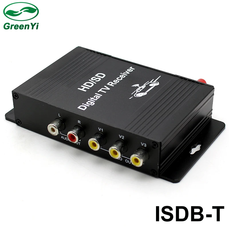 GreenYi Южная Америка H.264 ISDBT ISDB-T ТВ тюнер мобильный Автомобильный цифровой ресивер