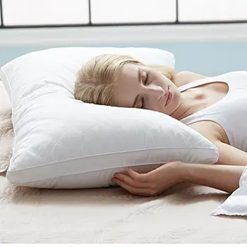 

Pillows for Sleeping, Goose Down Alternative Quilted Bed Pillow 1Pack, FDA Registered, Super Soft Plush Fiber Fill, Adjustable
