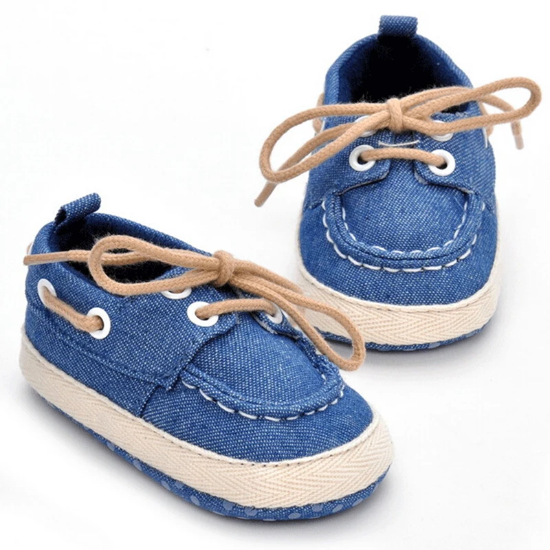 Denim Baby Boys Shoes Anti Slip Baby Shoes Fashion First Walkers Soft ...