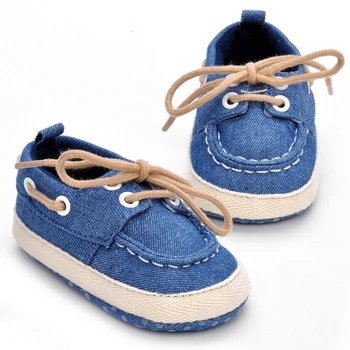 

Denim Baby Boys Shoes Anti Slip Baby Shoes Fashion First Walkers Soft Bottom Shoes Sports Sneakers First Walkers Baby Shoes