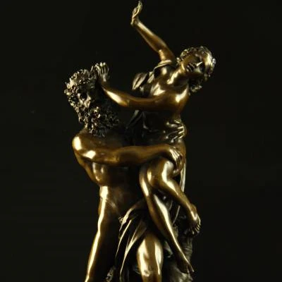 

Arts Crafts Copper Christmas Promotion Pure Bronze Mythology Rape of Proserpina Sculptures Pluto&Persephone Bronze Statue CZS-39