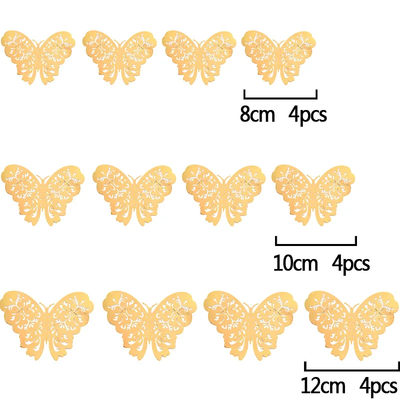 12Pcs/Set 3D Hollow Butterfly Wall Stickers for Kids Rooms Home Decor DIY Butterflies Fridge Stickers Home Decoration 12Pcs/Set 3D Hollow Butterfly Wall Stickers for Kids Rooms Home Decor DIY Butterflies Fridge Stickers Home Decoration