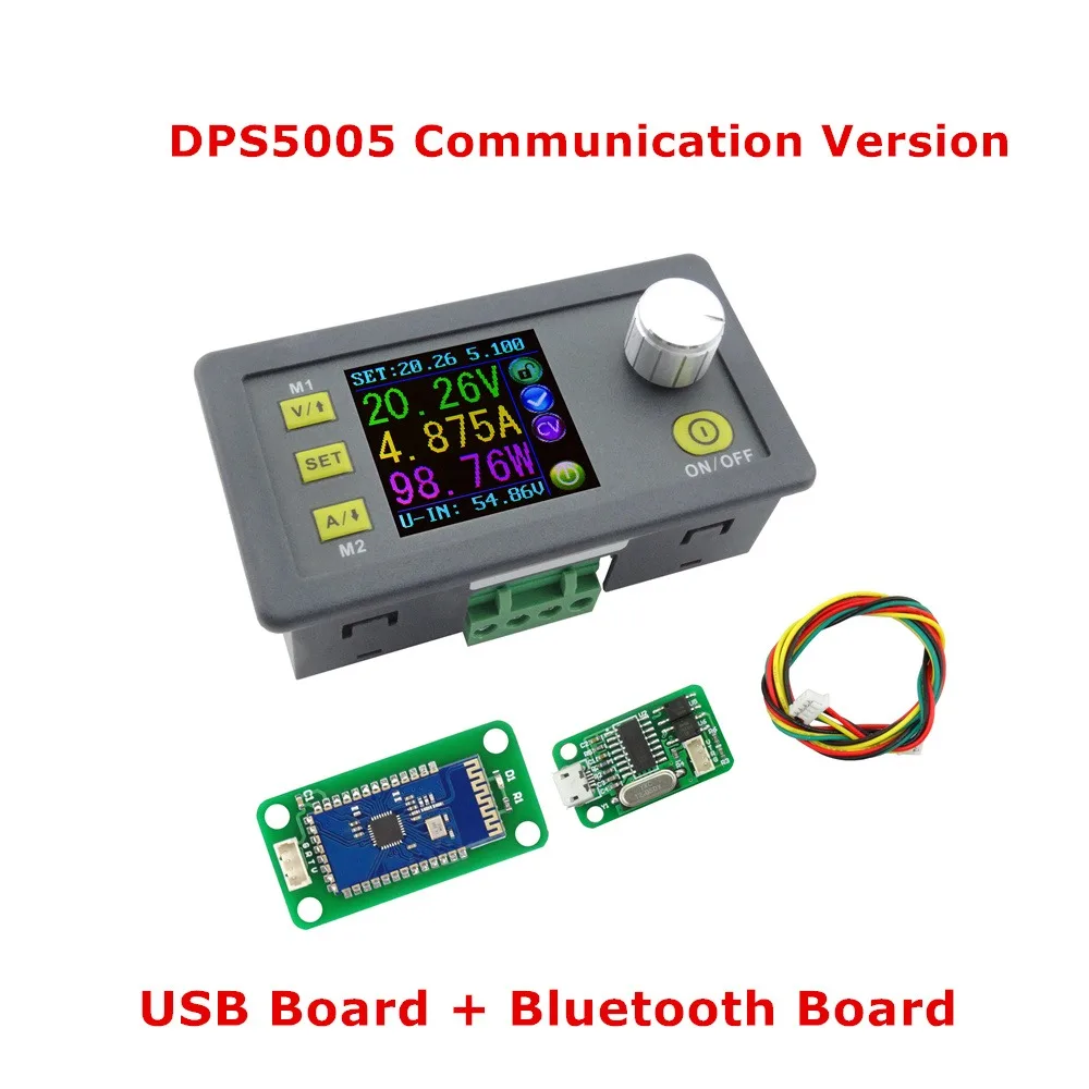 RD DPS5005 постоянная связь DC-DC напряжение тока понижающий модуль питания понижающий преобразователь напряжения вольтметр 50 в 5A - Цвет: DPS 5005 USB BT