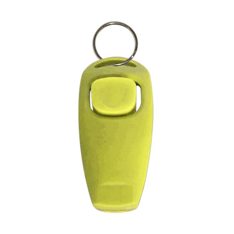 2 in 1 Dog Supplies Whistle Clicker Combo Pet Dogs Training Whistle Dog Whistles Z - Цвет: green