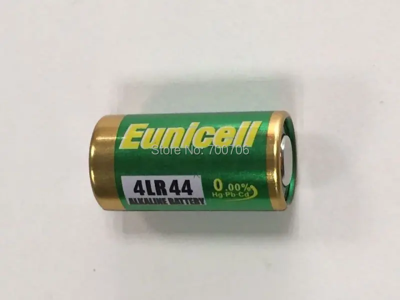 10000ピース/ロット、送料無料、4lr44電池0水銀、4lr44 4ag13 6ボルト一次アルカリ電池でeunicellブランド